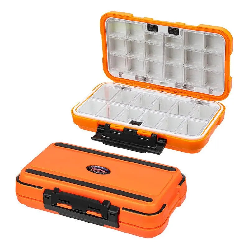 Premium vandtæt dobbeltsidet fiskeri Tackle boksen Multifunktionelle Bait & Tool Organizer