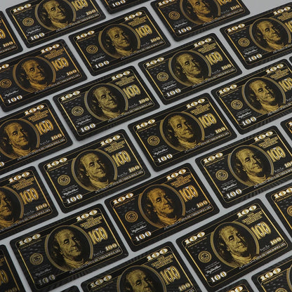 55PCS Gold Foil spillekort 24K Gold Plastic Poker sæt, vandtæt og holdbar Magic spil kort