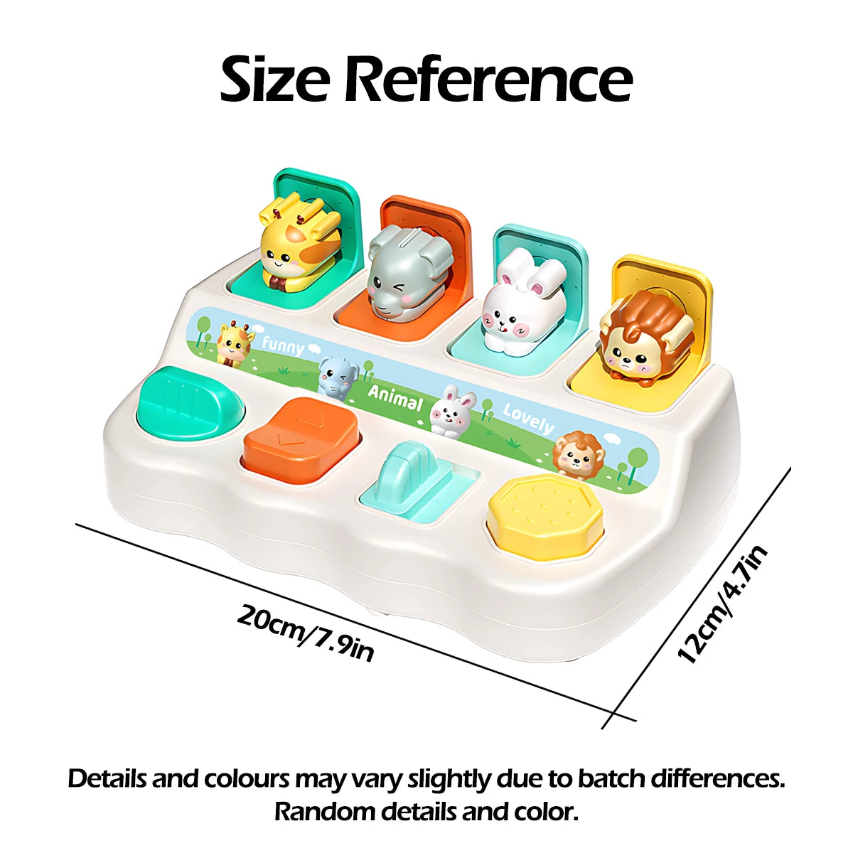 Montessori Pop- Up Animal Toys & Learning Boxes Forbedre Logic & Motor Skills for Kids