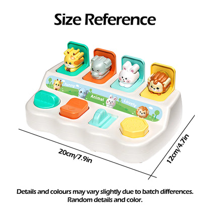 Montessori Pop- Up Animal Toys & Learning Boxes Forbedre Logic & Motor Skills for Kids