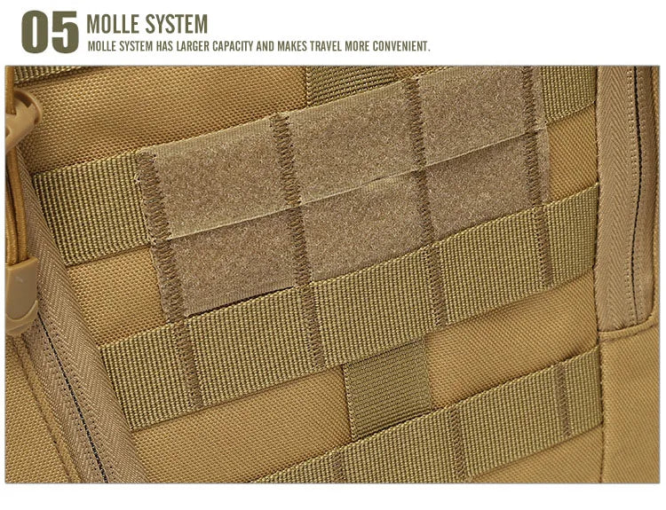 40L Taktisk reflekterende rygsæk ! Militære Molle Udendørs Rucksack ! Vandreture, Camping, Jagt & Rejsetaske