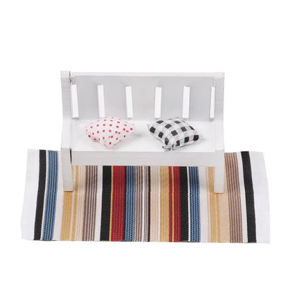 1:12 Skala Tyrkisk stil Miniature dukkehus Tæppe gulv dækker for at spille hus & dukke tilbehør