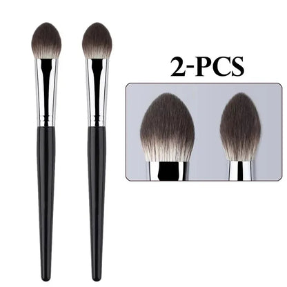 1/2PCS Peach Heart Blusher Brush Lille flad Præcis børste til pulver, fløde og flydende rødme