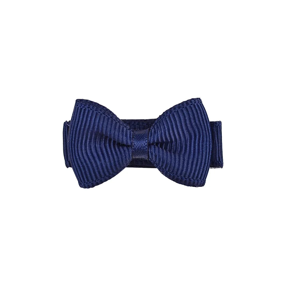 1.2 inches Mini hår buer med klip Solid farver frisure til børn & Baby pige