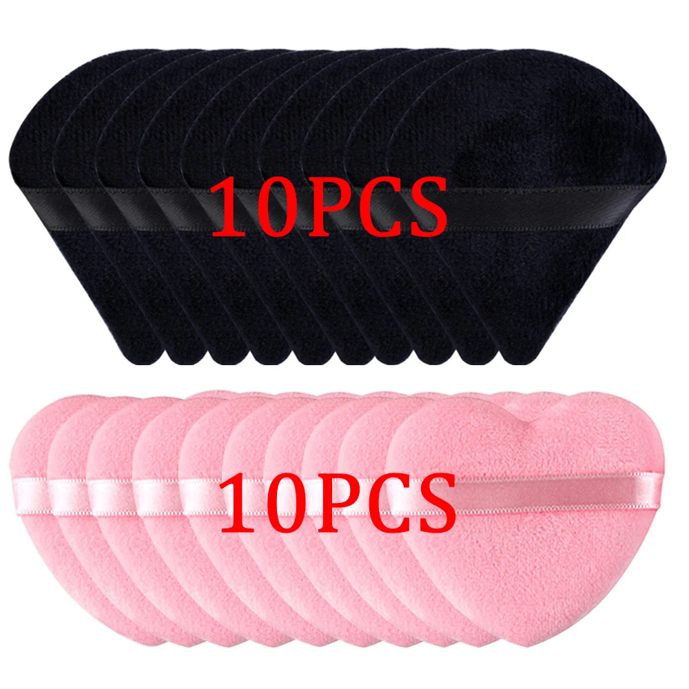 20/30Pcs Triangle fløjl Powder Puff Wet & Dry Use Makeup Sponge for Foundation, Cosmetics og skønhed blanding