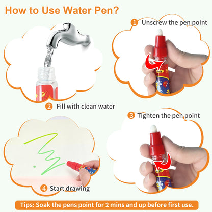 100x80CM Magic vand tegning matte Genbrugelig Doodle bord Montessori pædagogisk legetøj for børn