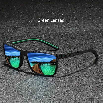 Fashion Vintage Square Polarized solbriller til mænd og kvinder ~ Designer UV400 Driving & Fishing Eyewear