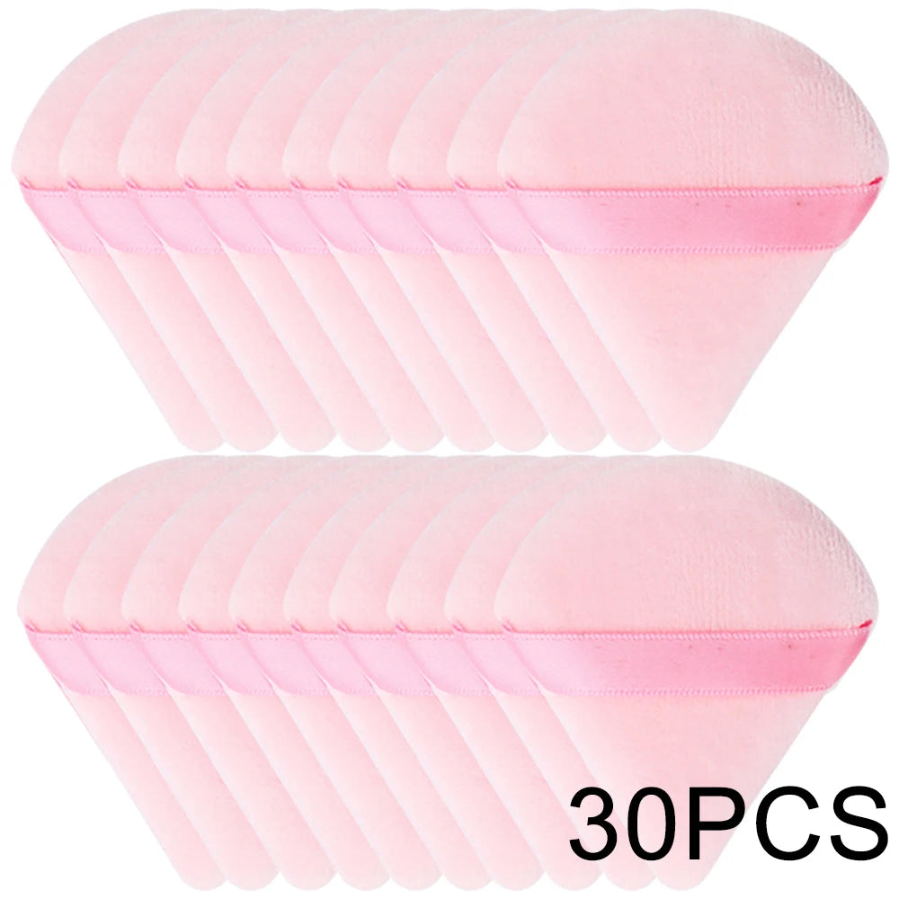 20/30Pcs Triangle fløjl Powder Puff Wet & Dry Use Makeup Sponge for Foundation, Cosmetics og skønhed blanding