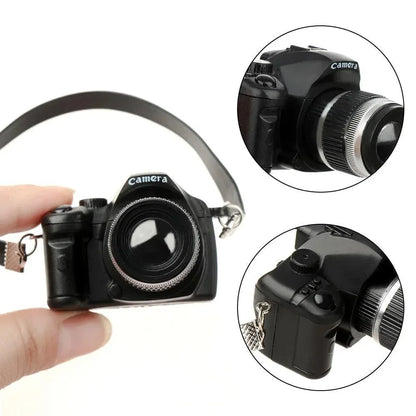 1Pc Miniature Digital SLR Kamera til dukkehus Dollhouse Doll Accessory til Labubu og forstyrret Duck Dolls