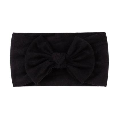 1Pc Baby Nylon hovedtørklæde Håndlavet Blomst Hovedbøjle til Nyfødte piger, Spædbørn Elastisk Hår turban