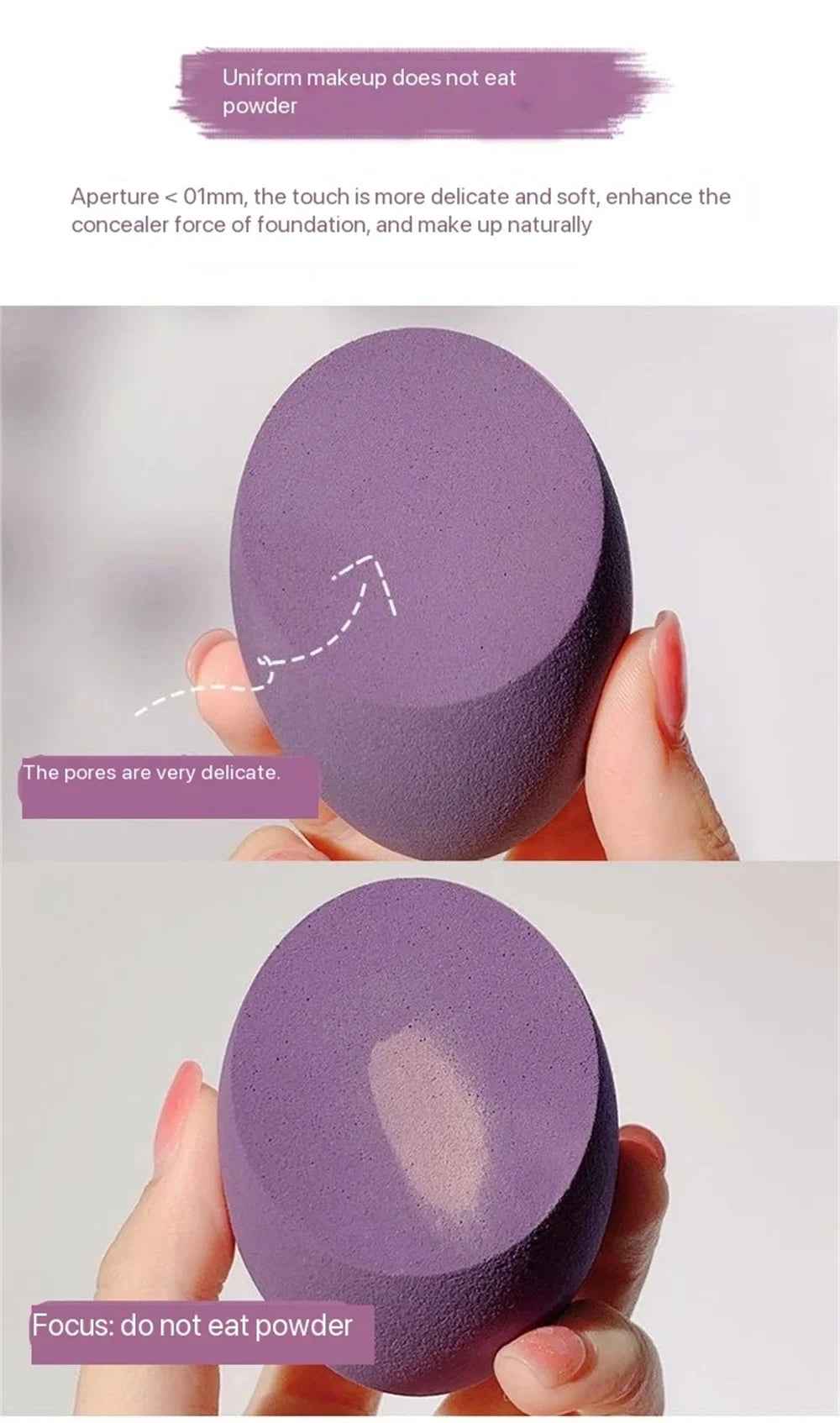 4PCS Makeup Sponge Blender Skønhed æg Kosmetiske Puff Soft Foundation & Powder Svampe til kvinder, Professionelle Skønhedsværktøjer