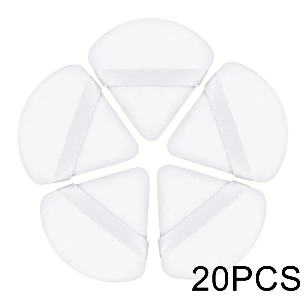 20/30Pcs Triangle fløjl Powder Puff Wet & Dry Use Makeup Sponge for Foundation, Cosmetics og skønhed blanding