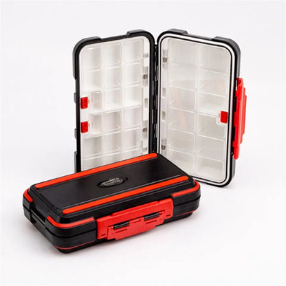 Premium vandtæt dobbeltsidet fiskeri Tackle boksen Multifunktionelle Bait & Tool Organizer