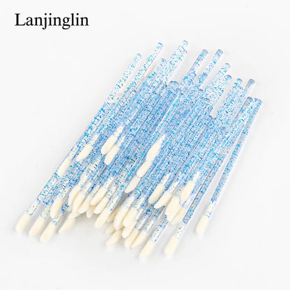 Lanjinglin 5/50 Pcs Engangs Lip Brush Makeup Børster Lipstick Applicator Wands & Eyelash Extension Tool, Professional Skønhed Tilbehør