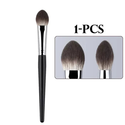 1/2PCS Peach Heart Blusher Brush Lille flad Præcis børste til pulver, fløde og flydende rødme