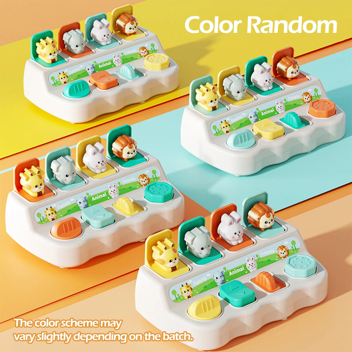 Montessori Pop- Up Animal Toys & Learning Boxes Forbedre Logic & Motor Skills for Kids