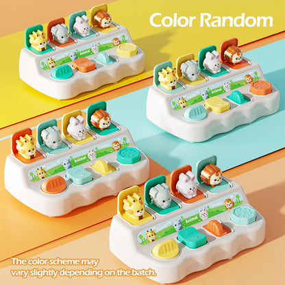 Montessori Pop- Up Animal Toys & Learning Boxes Forbedre Logic & Motor Skills for Kids