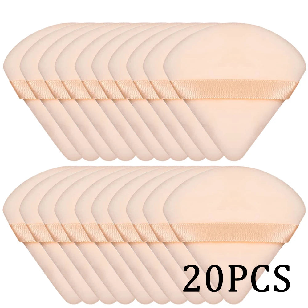 20/30Pcs Triangle fløjl Powder Puff Wet & Dry Use Makeup Sponge for Foundation, Cosmetics og skønhed blanding