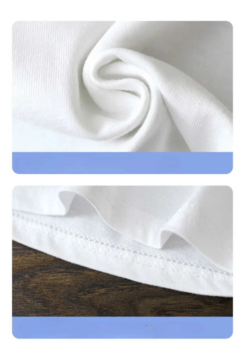 2-10Y Children!Ren bomuld korte ærme Pullover T-shirt ! Baby drenge & piger Sommertoppene